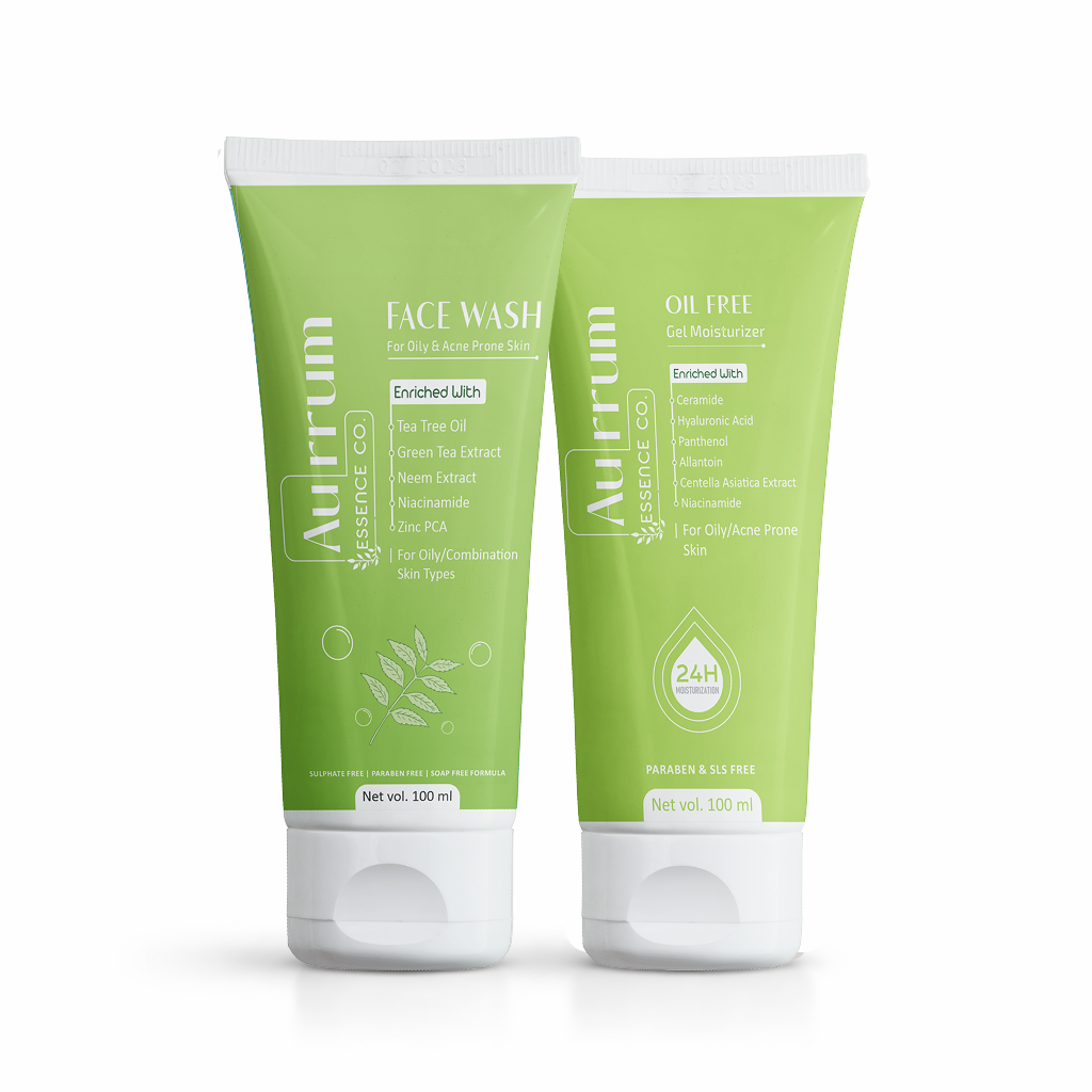 oil control facewash and moisturizer combo