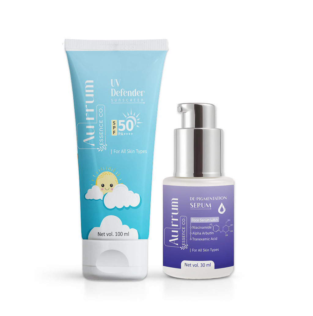 Spots reduction and sun protection combo