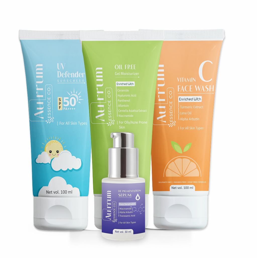 Brightening, de-pigmentation & sun protection combo