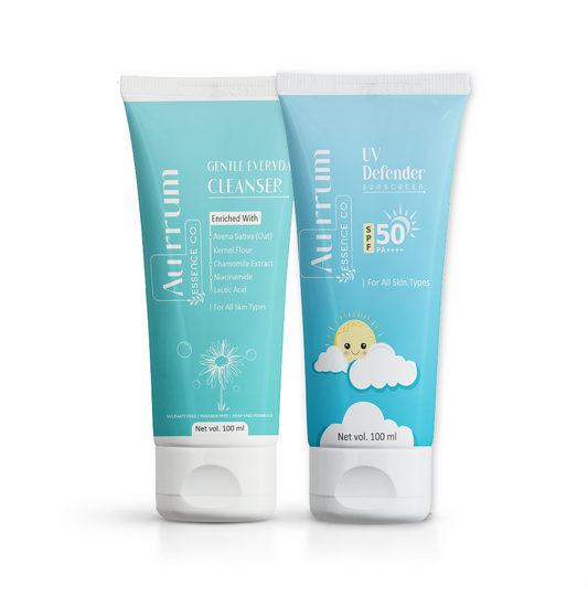 Sun protection and deep cleanser combo