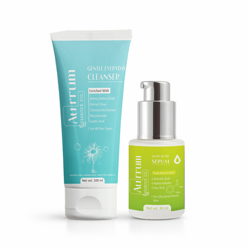 Aurrum Essence Co Gentle Everyday Cleanser and Anti-Acne Serum Combo